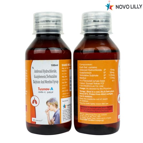 Ambroxol Hydrochloride 15 Mg, Guaiphenesin 50 Mg, Terbutaline Sulphate and Methol 1.5Mg Syrup