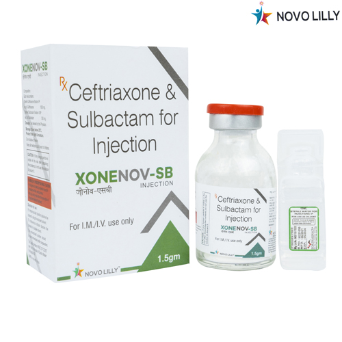 CEFTRIAXONE 1000MG SULBACTAM 500MG INJECTION